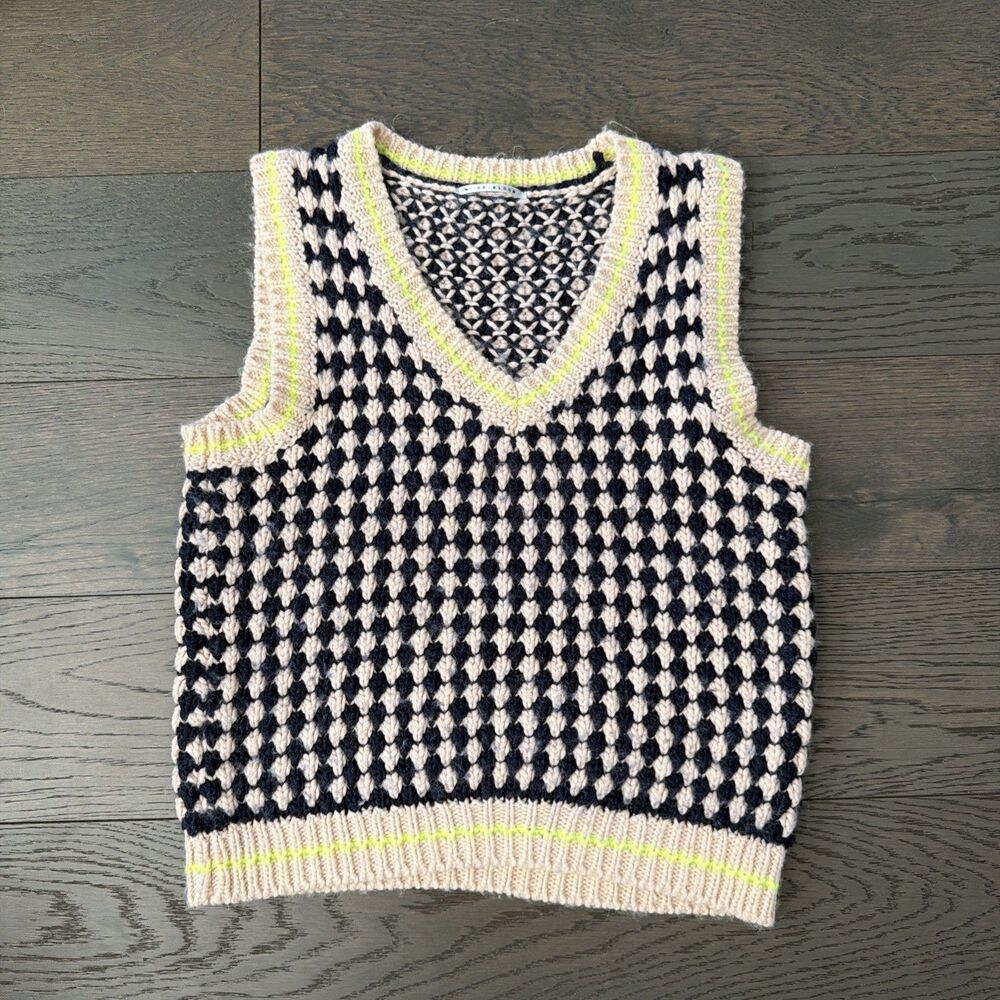 Dr. Bloom Chachacha Sweater Vest Size Sm Oversized Dopamine Schoolgirl Academia - Picture 2 of 7